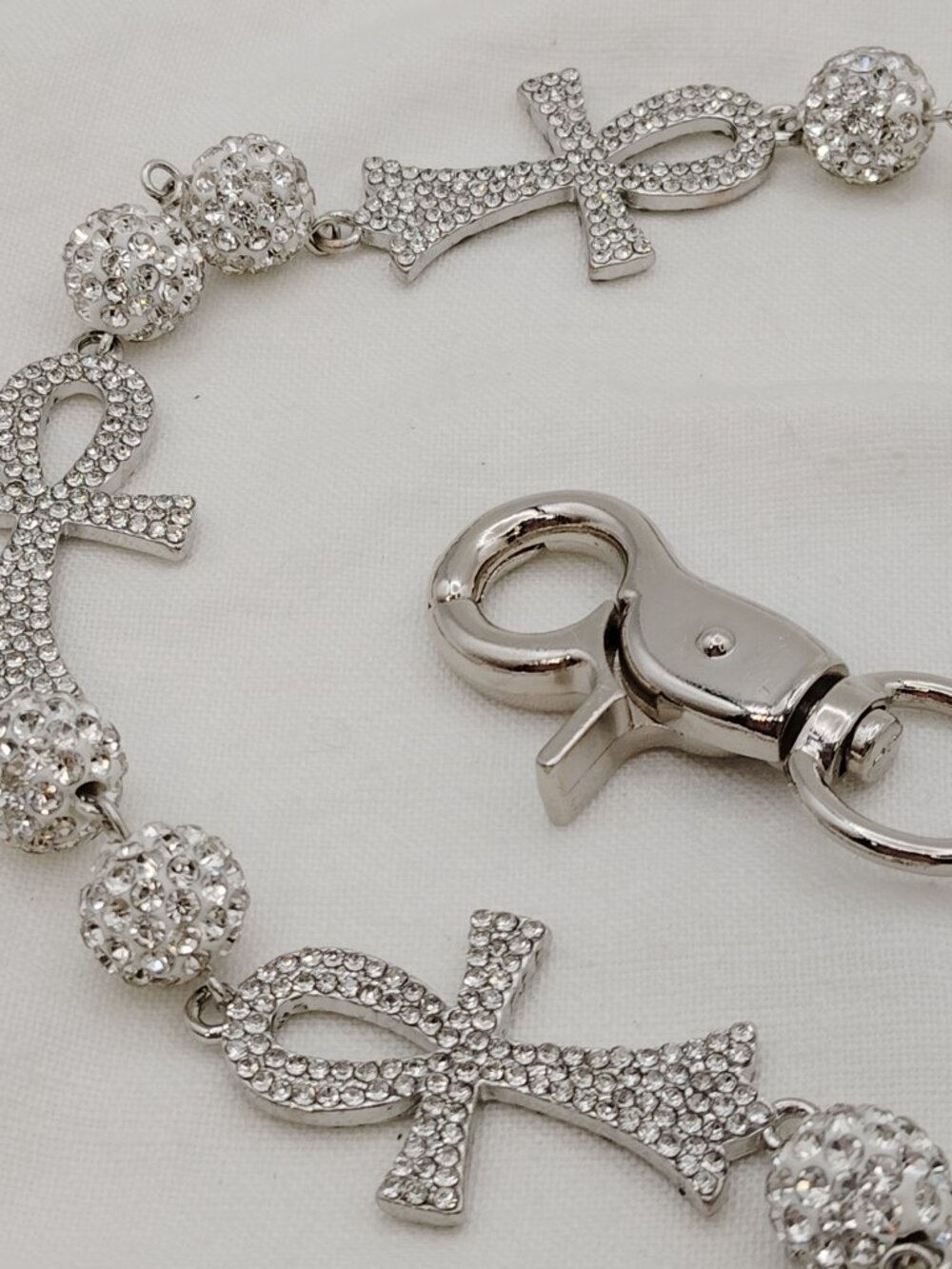 Iced Out Ankh Wallet Chain